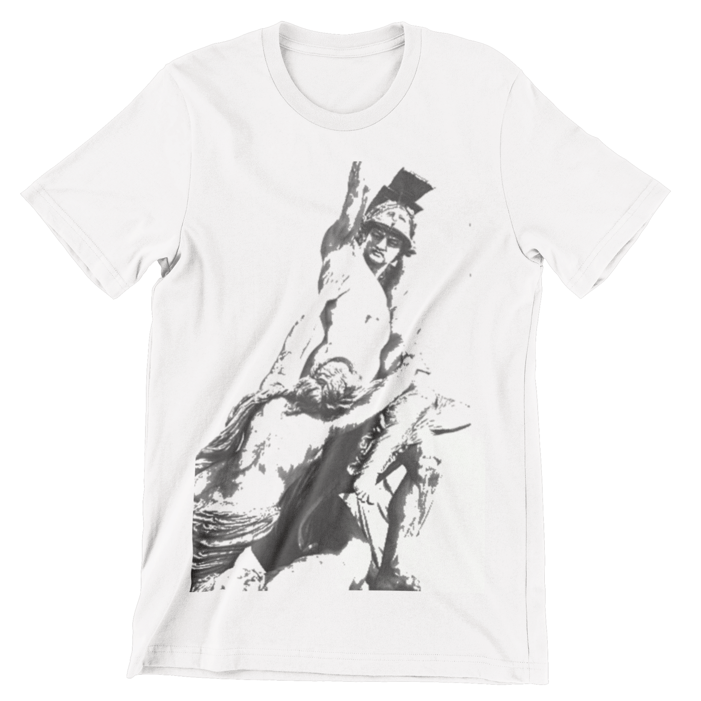 Graphic Tee for men with a Greek Sculpture Art desig