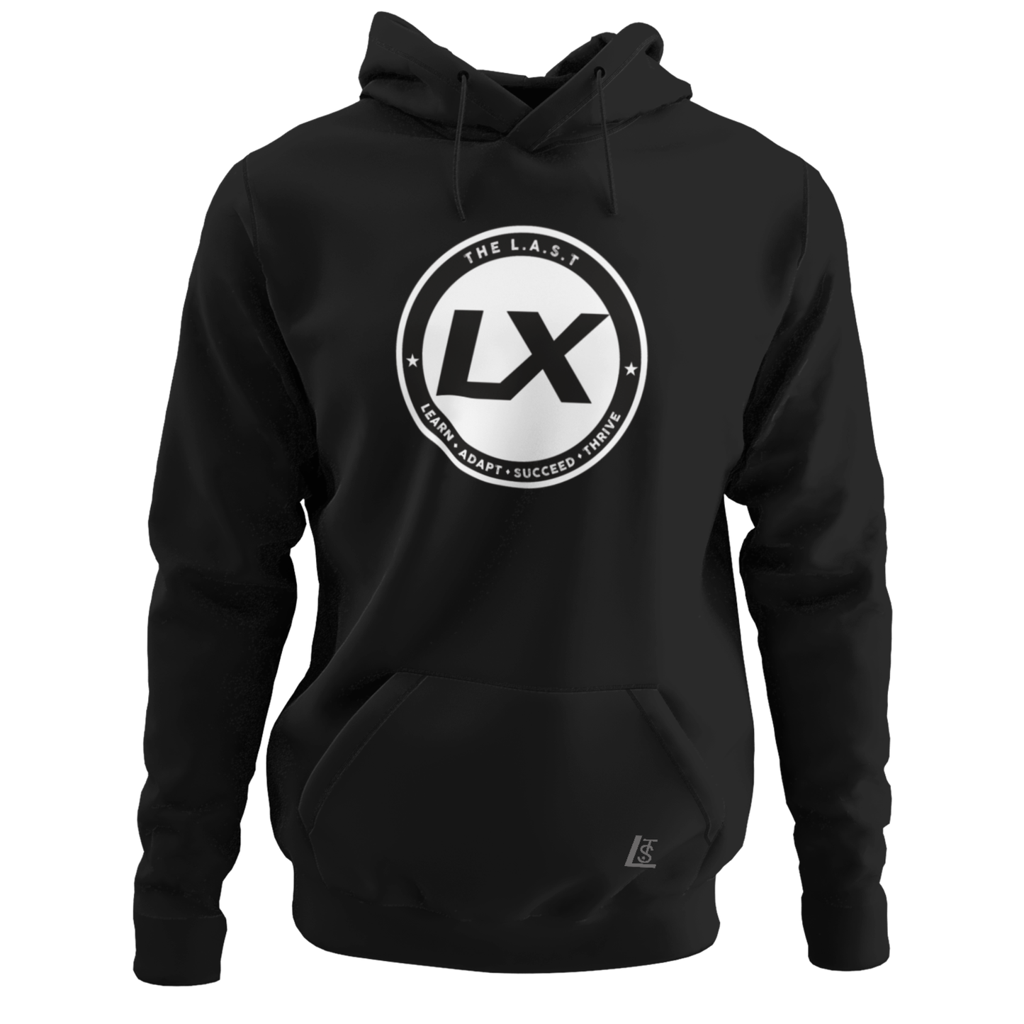 Streetwear Brand Hoodie With L.A.S.T. Badge in Center