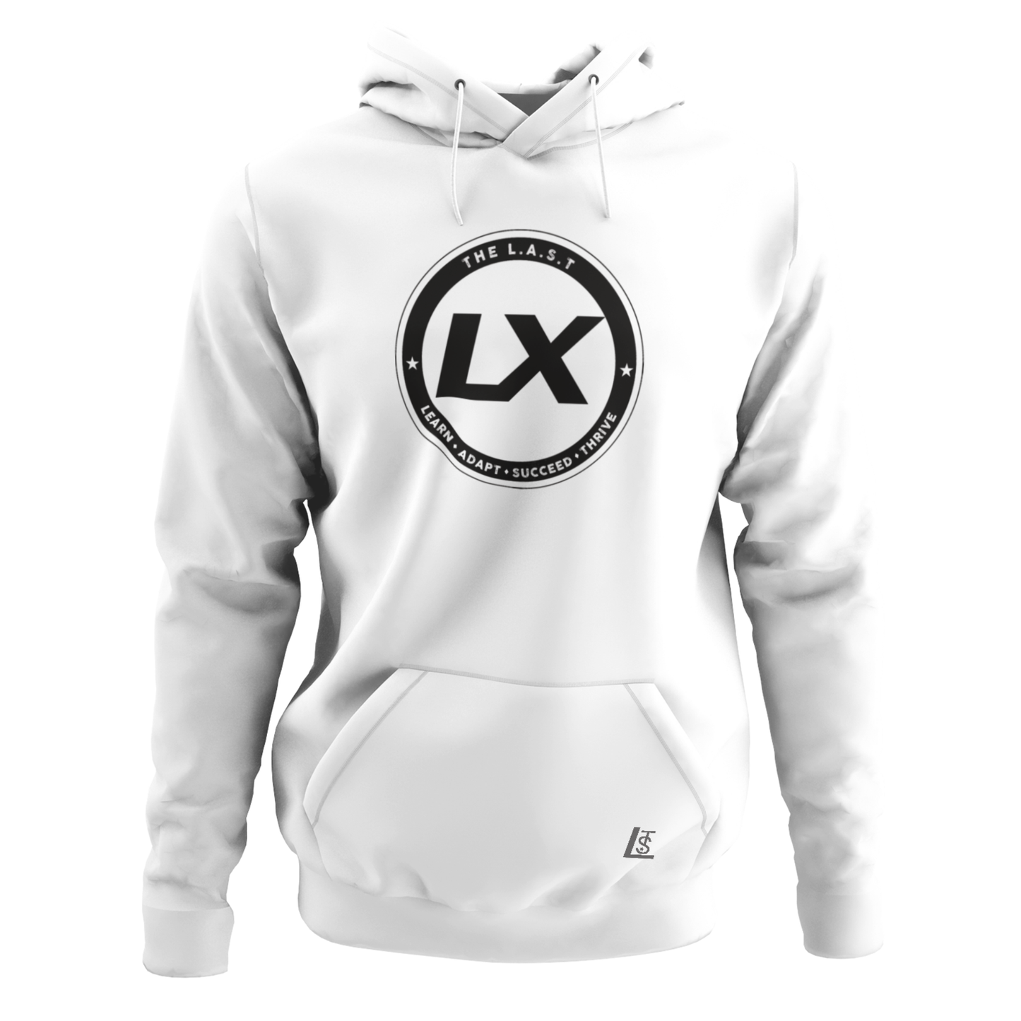 Streetwear Brand Hoodie With L.A.S.T. Badge in Center
