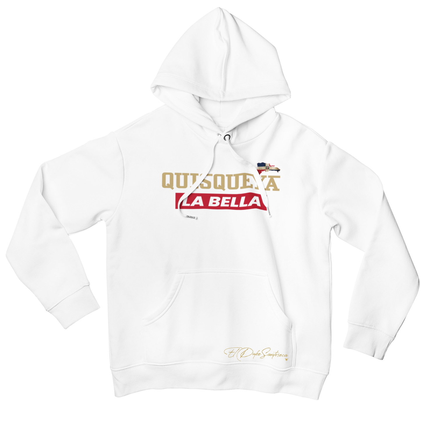 Designer Hoodie | Quisqueya Island Badge Dominican Republic Hoodie