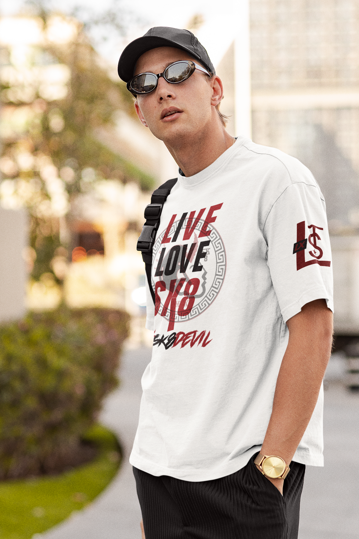 Live, Love, Sk8! Graphic T-Shirt