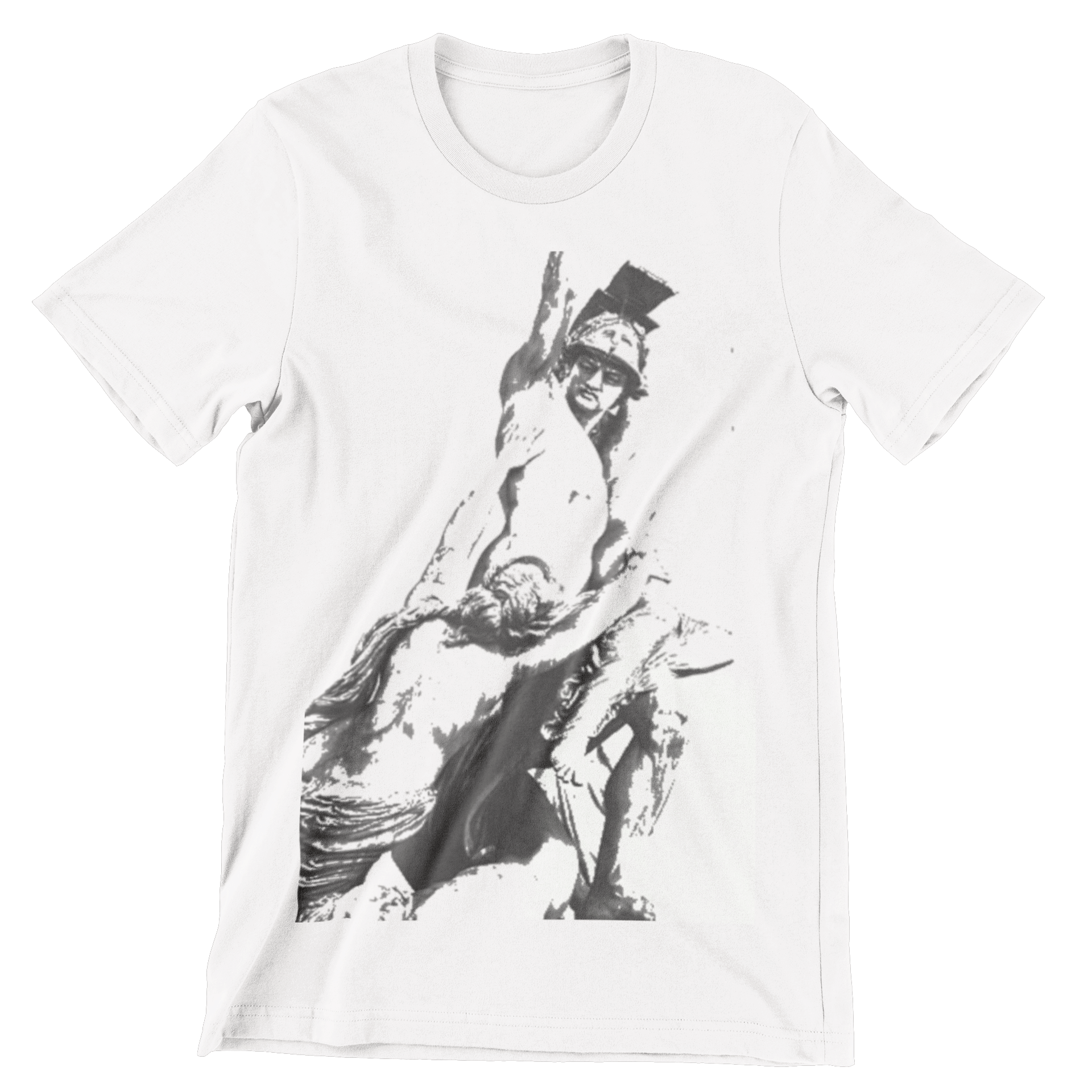 Graphic Tee for men with a Greek Sculpture Art desig