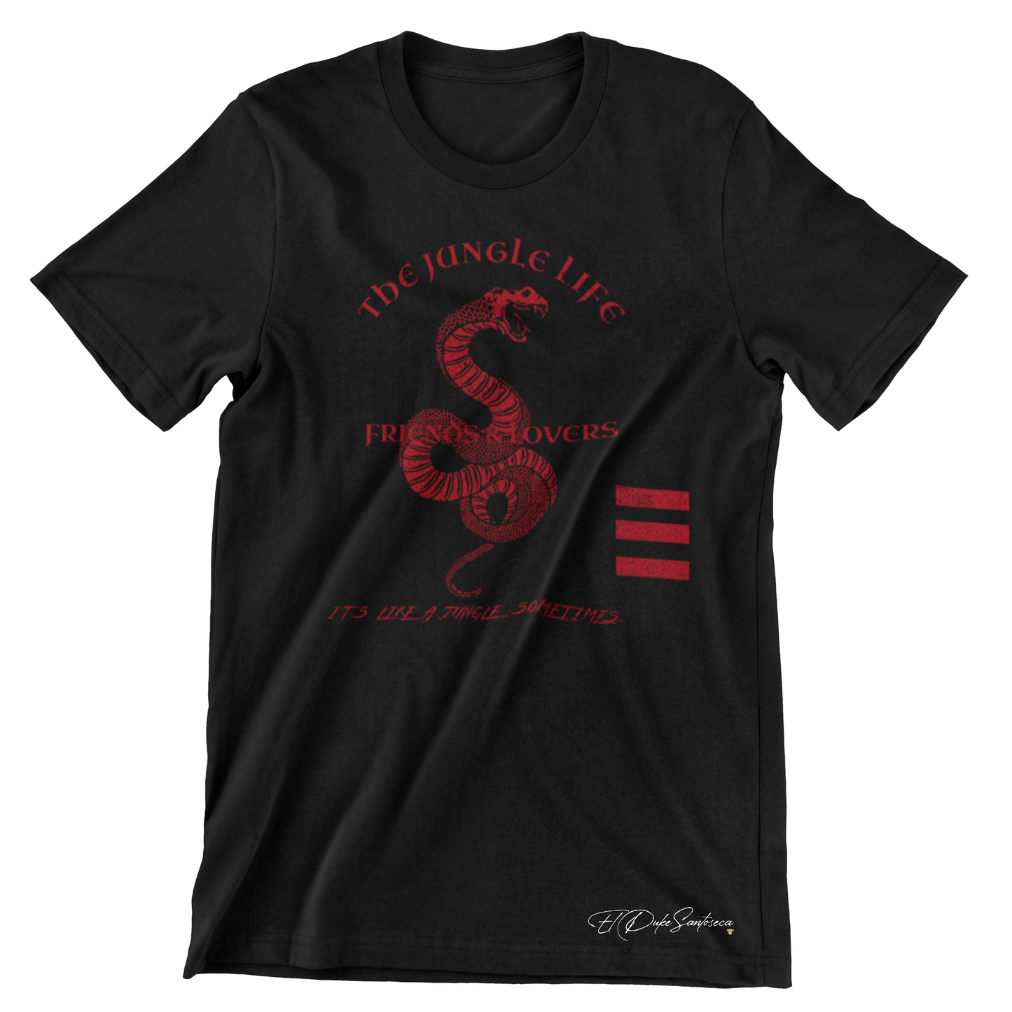 Skate Brands black t-shirt with snake design